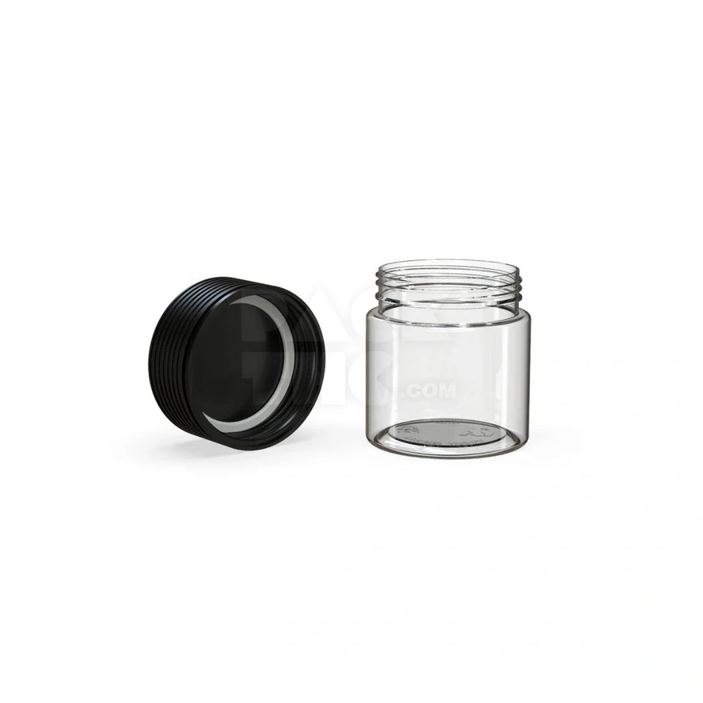 3oz 90cc spiral cr container clear natural black closure 400 count