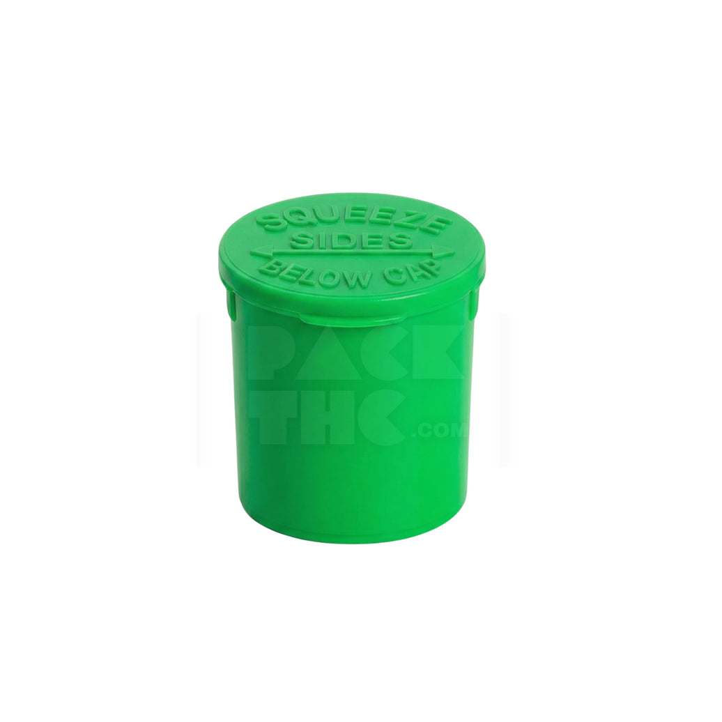 6 DRAM POP TOP VIAL - GREEN | Child-Resistant Bulk Case  - (600 Count)