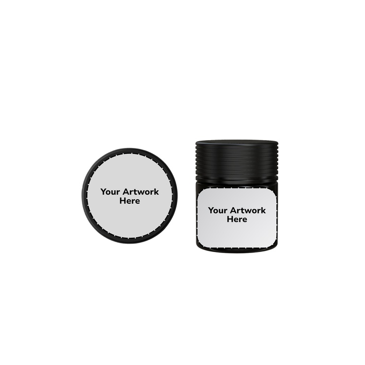 3oz spiral cr jar opaque black
