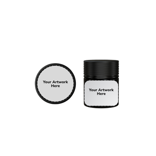 3oz spiral cr jar opaque black