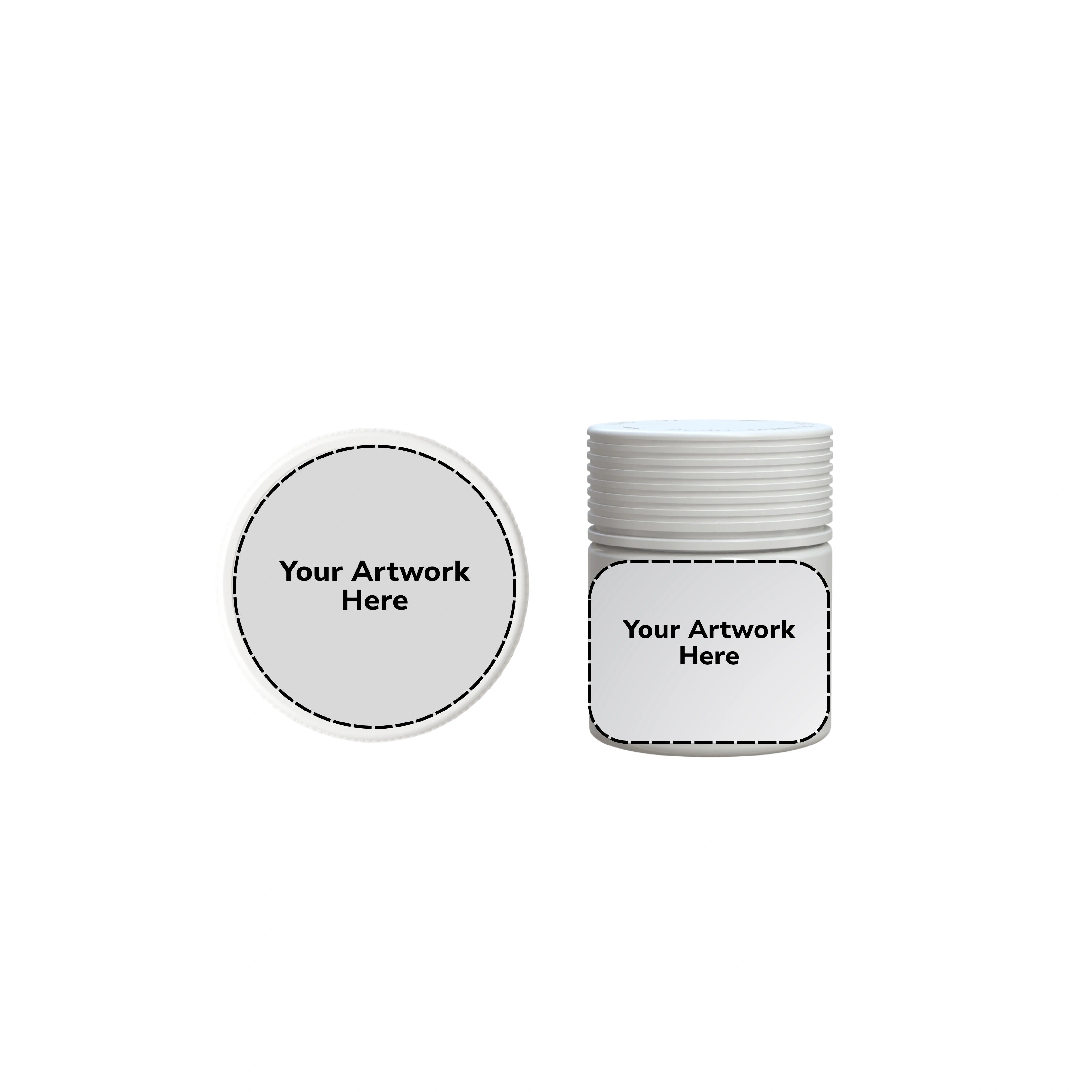 3oz spiral cr jar opaque white