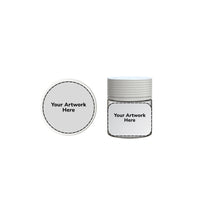 3oz spiral cr jar clear white cap
