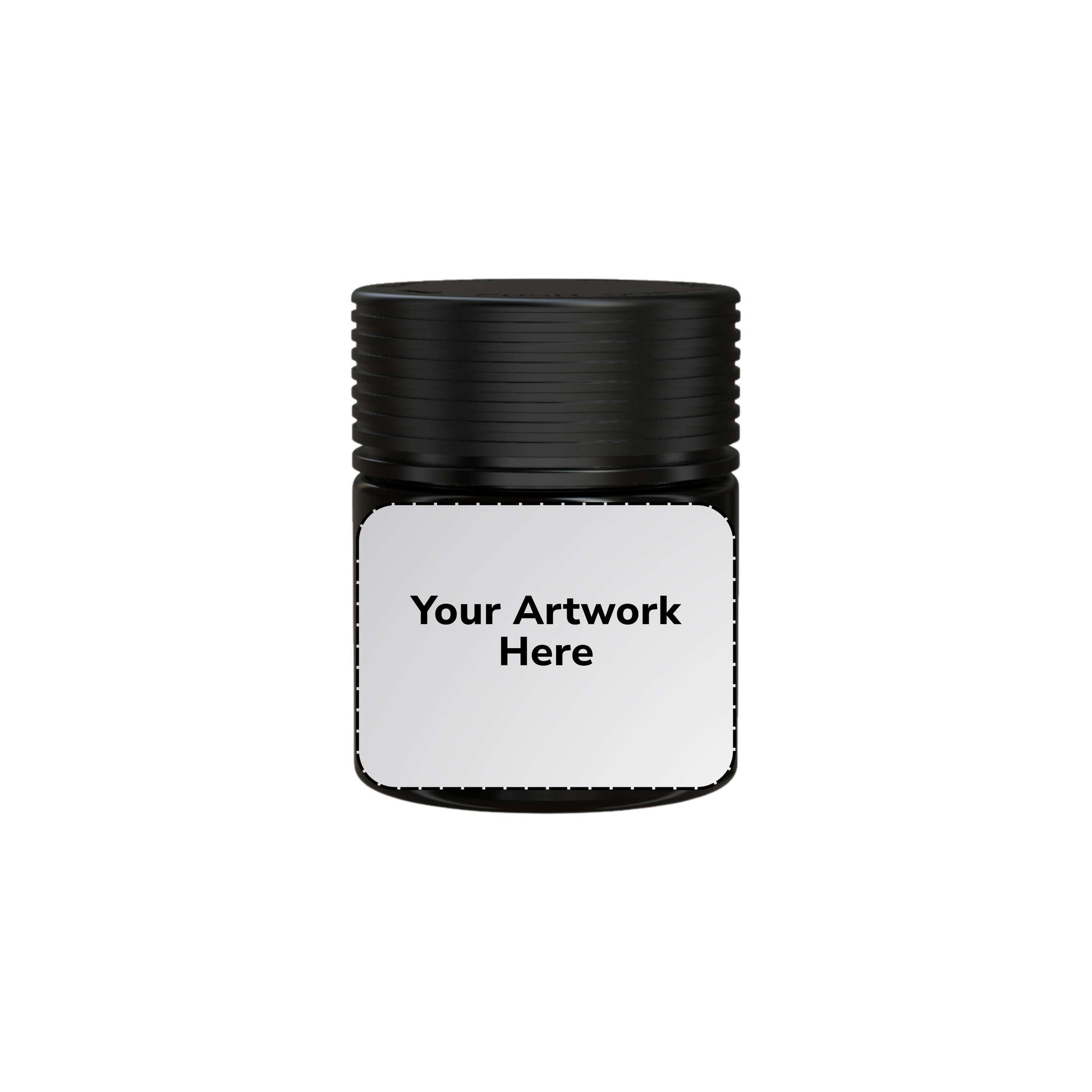 3oz spiral cr jar opaque black