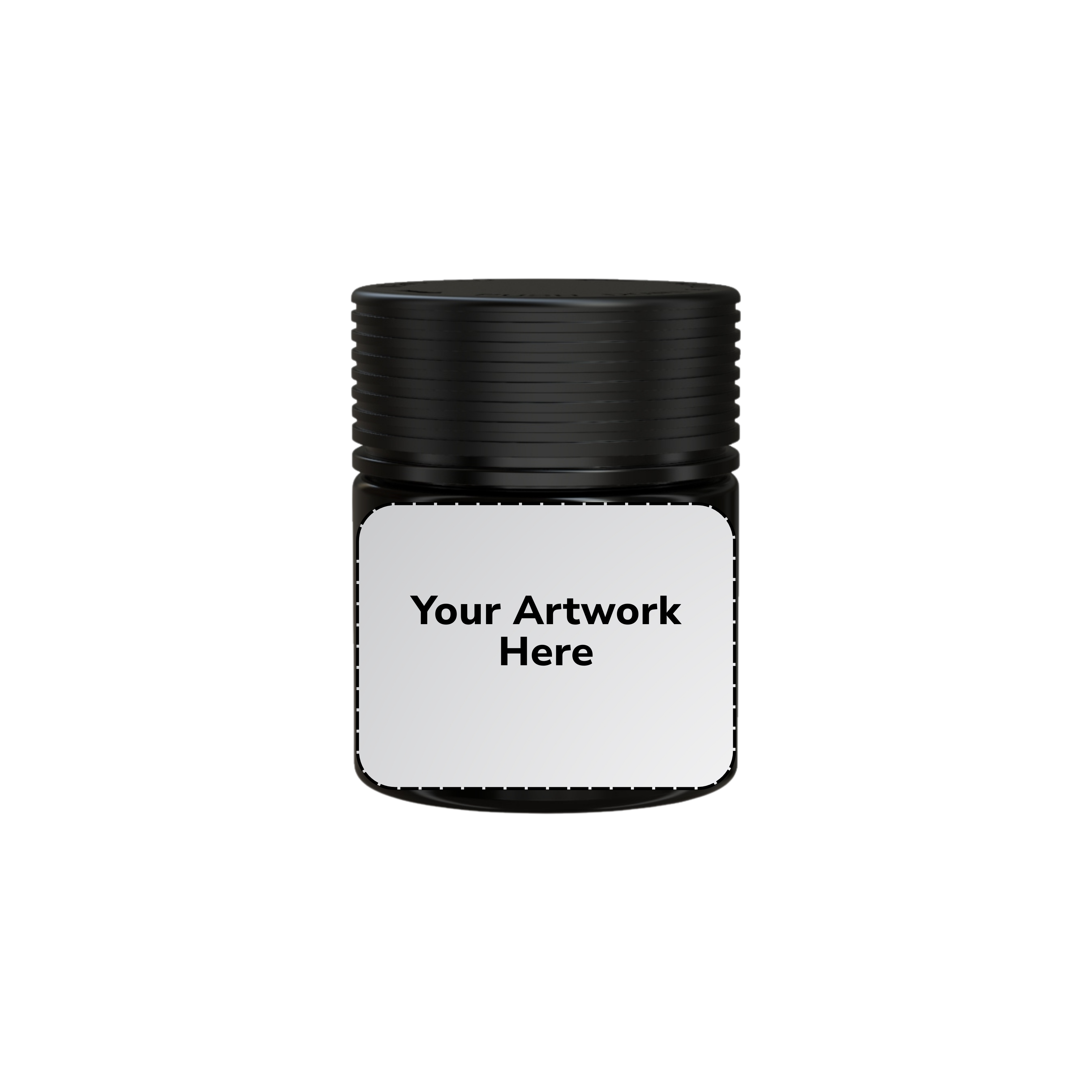 3oz spiral cr jar opaque black