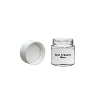 3oz spiral cr jar clear white cap