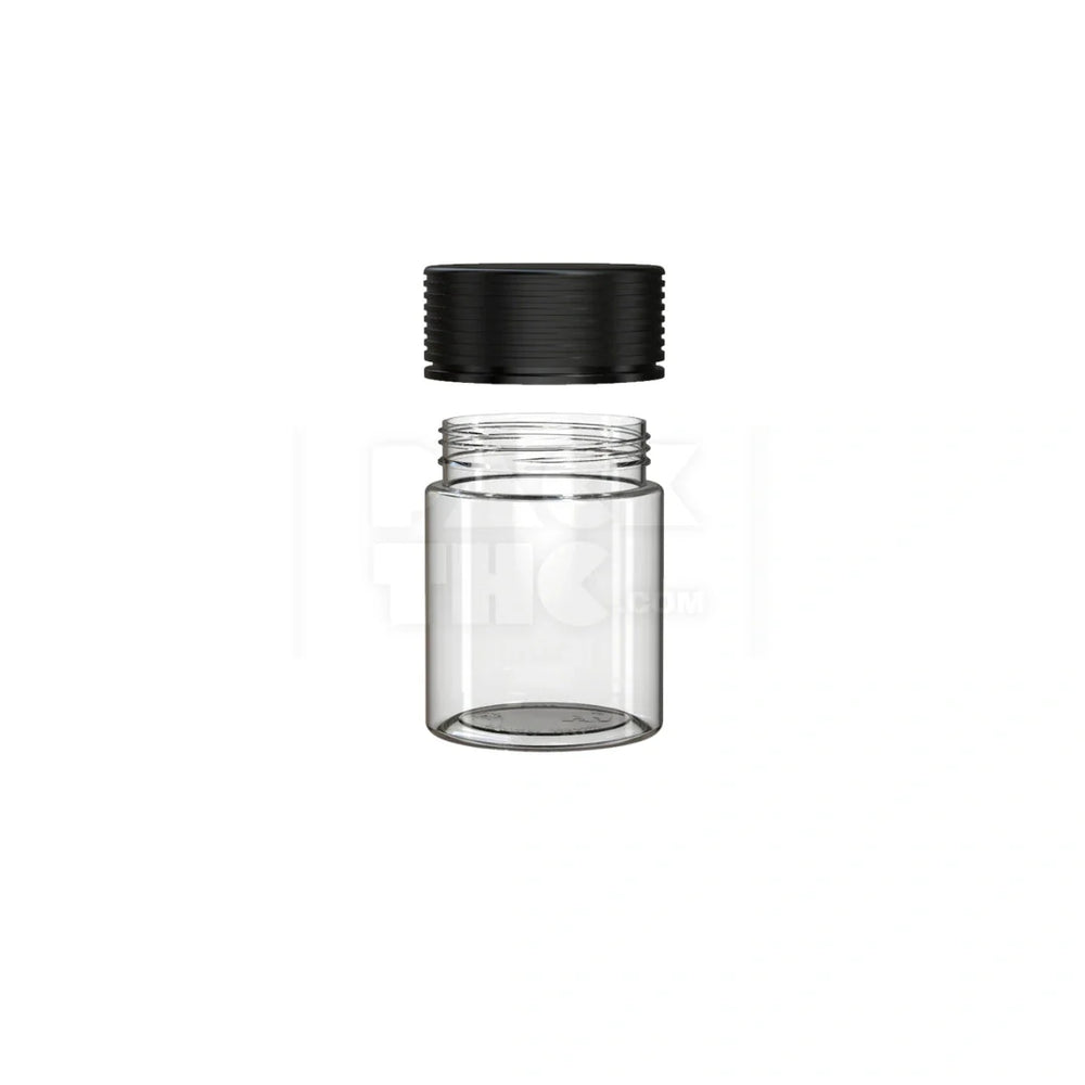 4oz 120cc spiral cr container clear natural black closure 400 count
