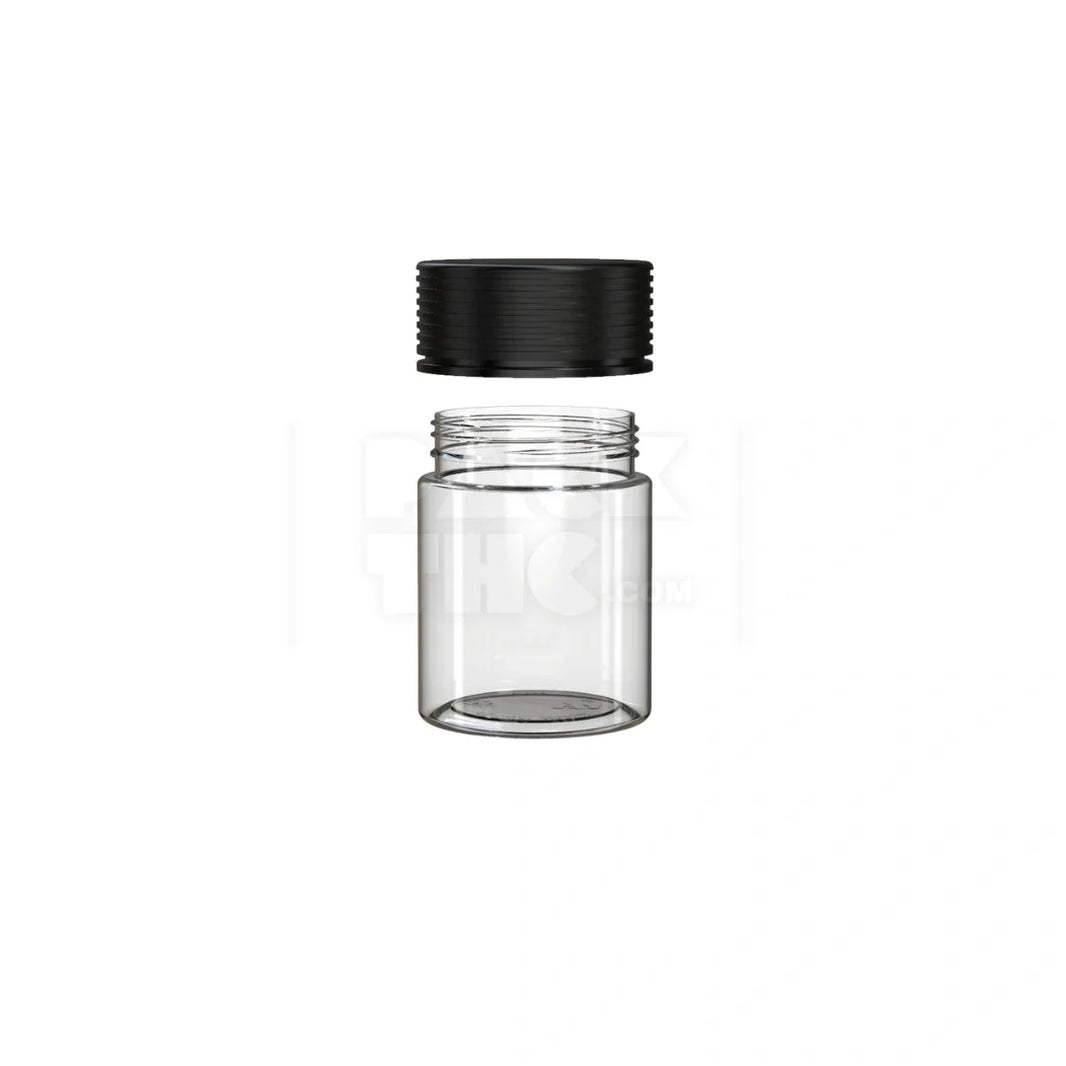 image 4oz 120cc spiral cr container clear natural black closure 400 count