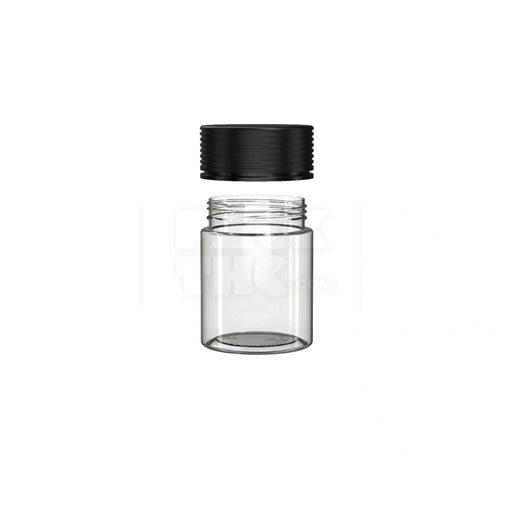 4oz 120cc spiral cr container clear natural black closure 400 count