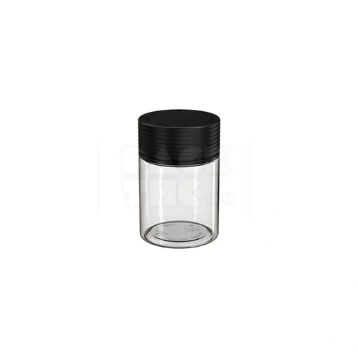 4oz 120cc spiral cr container clear natural black closure 400 count