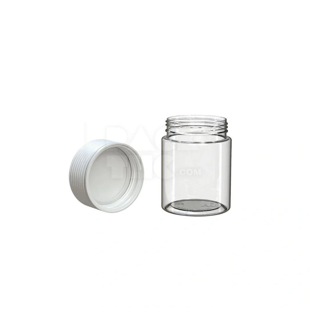 4oz 120cc spiral cr container clear natural white closure 400 count