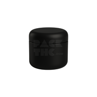 4oz dome jars black with black cap