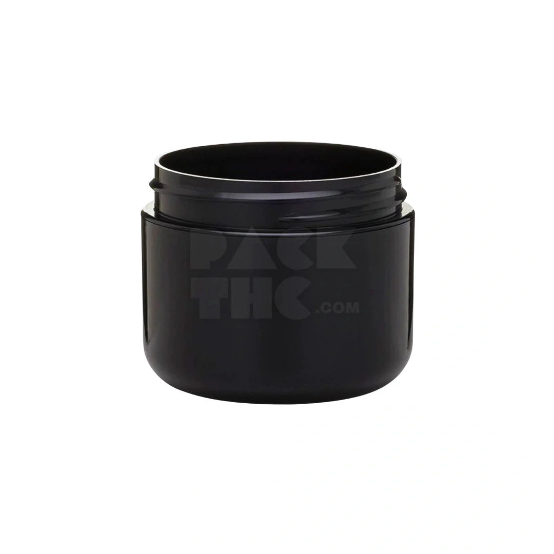 4oz dome jars black with black cap