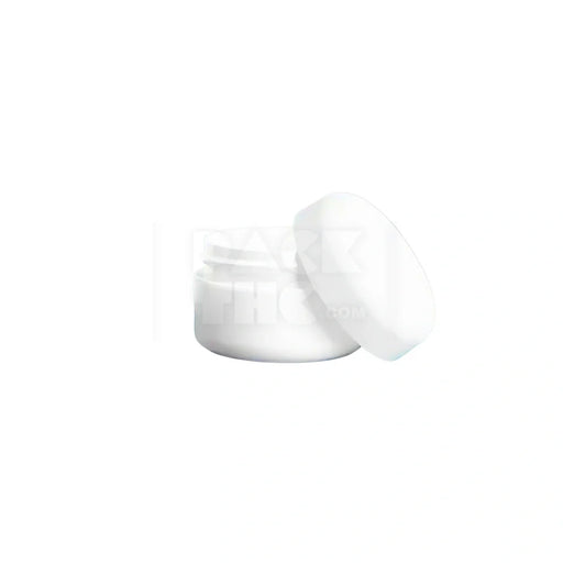 4oz dome jars white with white cap
