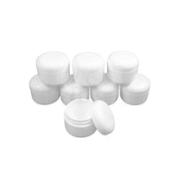 4oz dome jars white with white cap