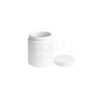 4oz plastic jar with smooth cap white with white lid
