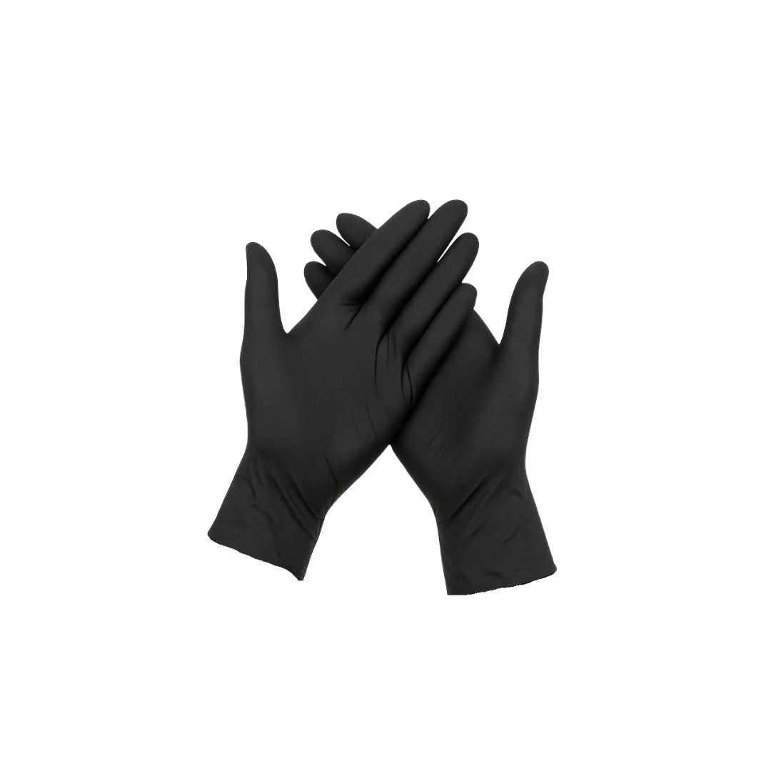 4 mil nitrile gloves black 100 pieces case small 1