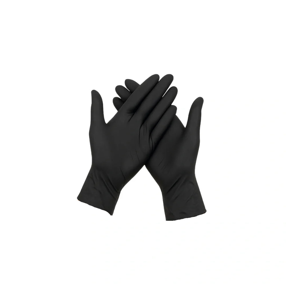 4 mil nitrile gloves black 100 pieces case large 1