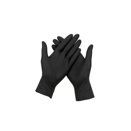 4 mil nitrile gloves black 100 pieces case large 1
