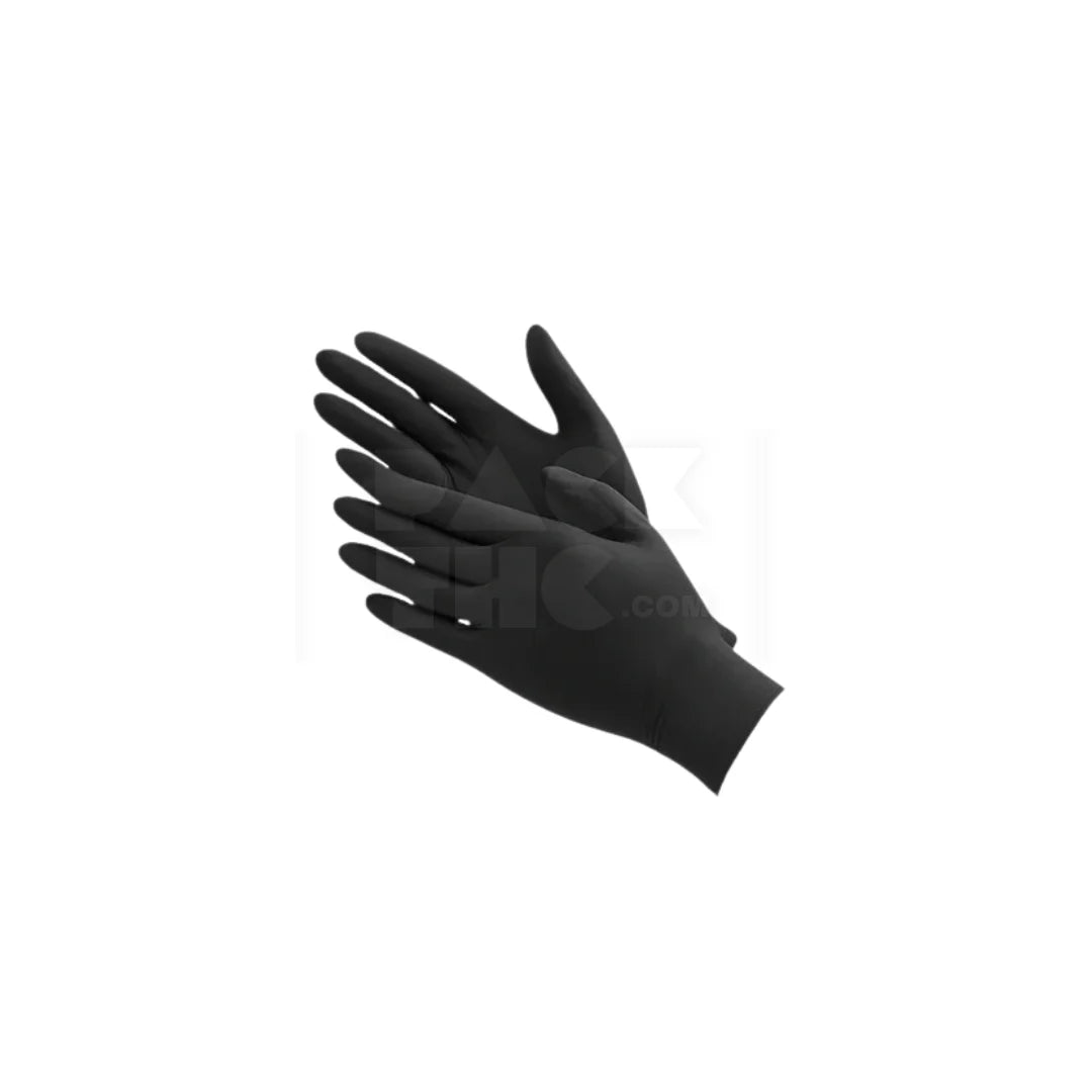 4 mil nitrile gloves black 100 pieces case small