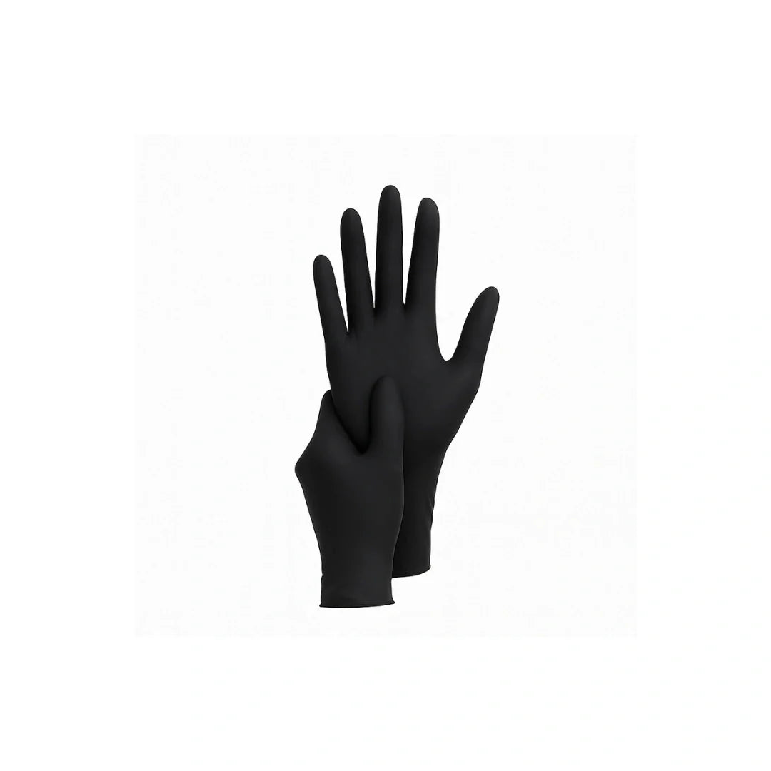 4 mil nitrile gloves black 100 pieces case small