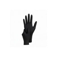 4 mil nitrile gloves black 100 pieces case medium