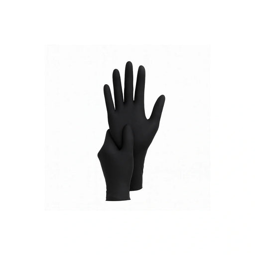 4 mil nitrile gloves black 100 pieces case medium