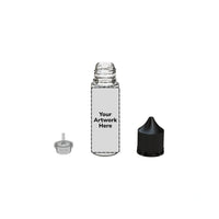 50ml v3 unicorn bottle clear black cap