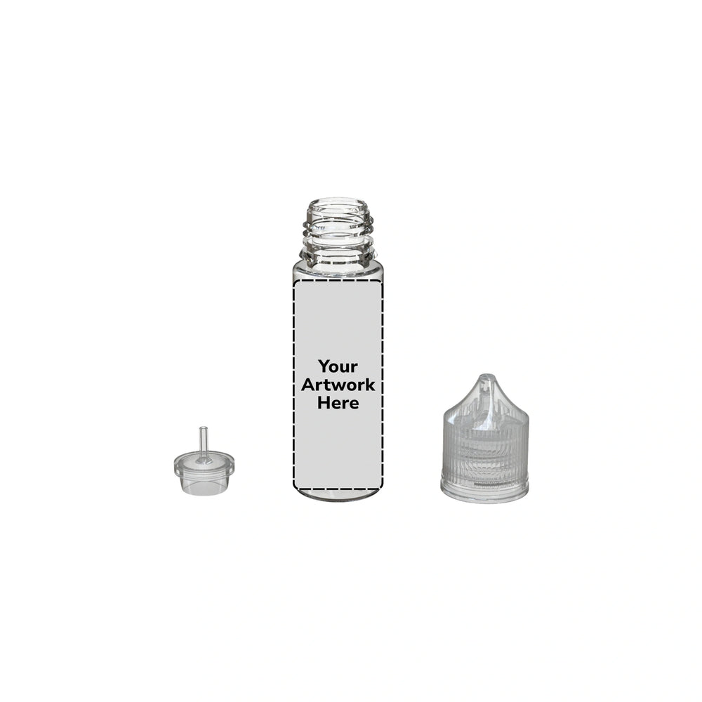50ml v3 unicorn bottle clear clear cap