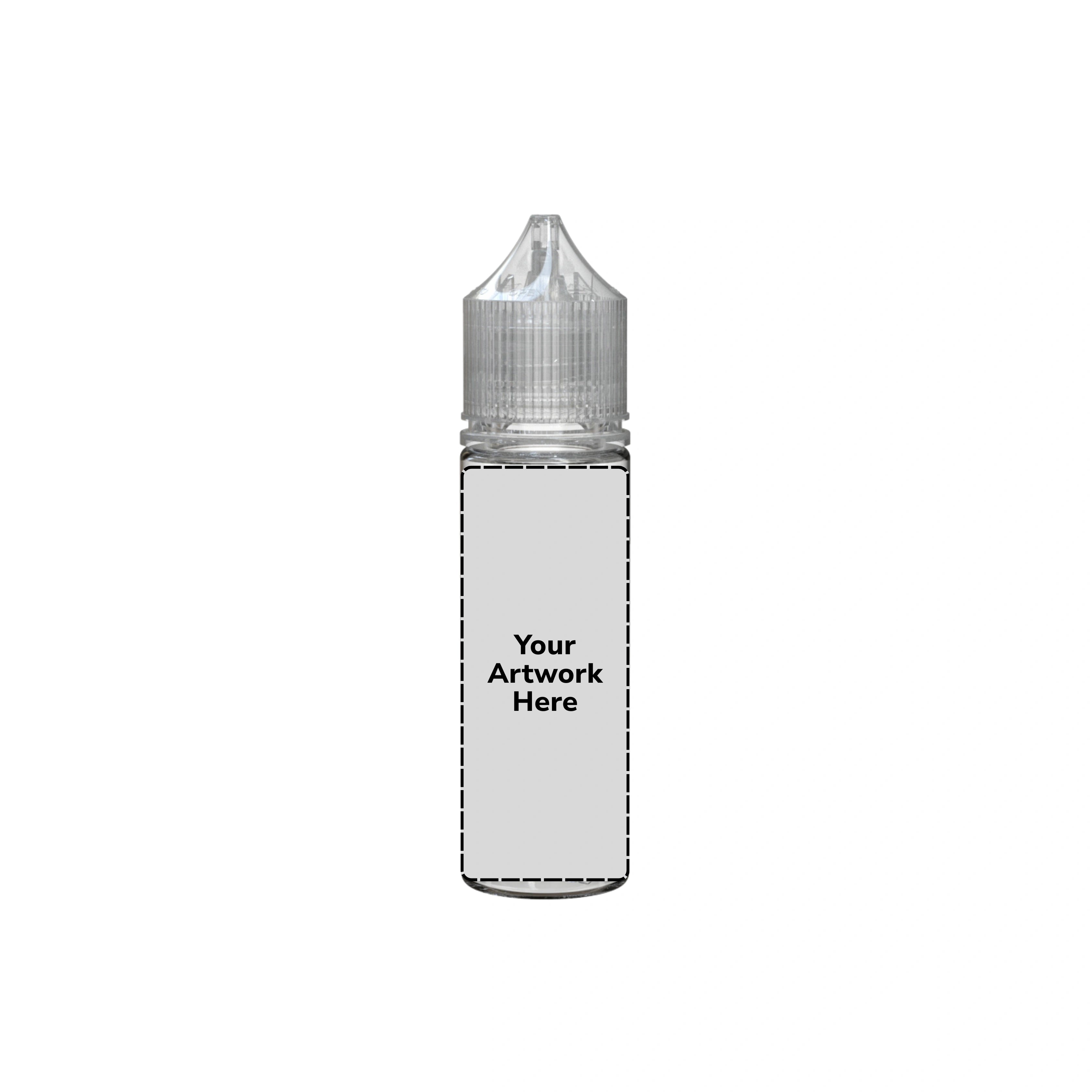 50ml v3 unicorn bottle clear clear cap