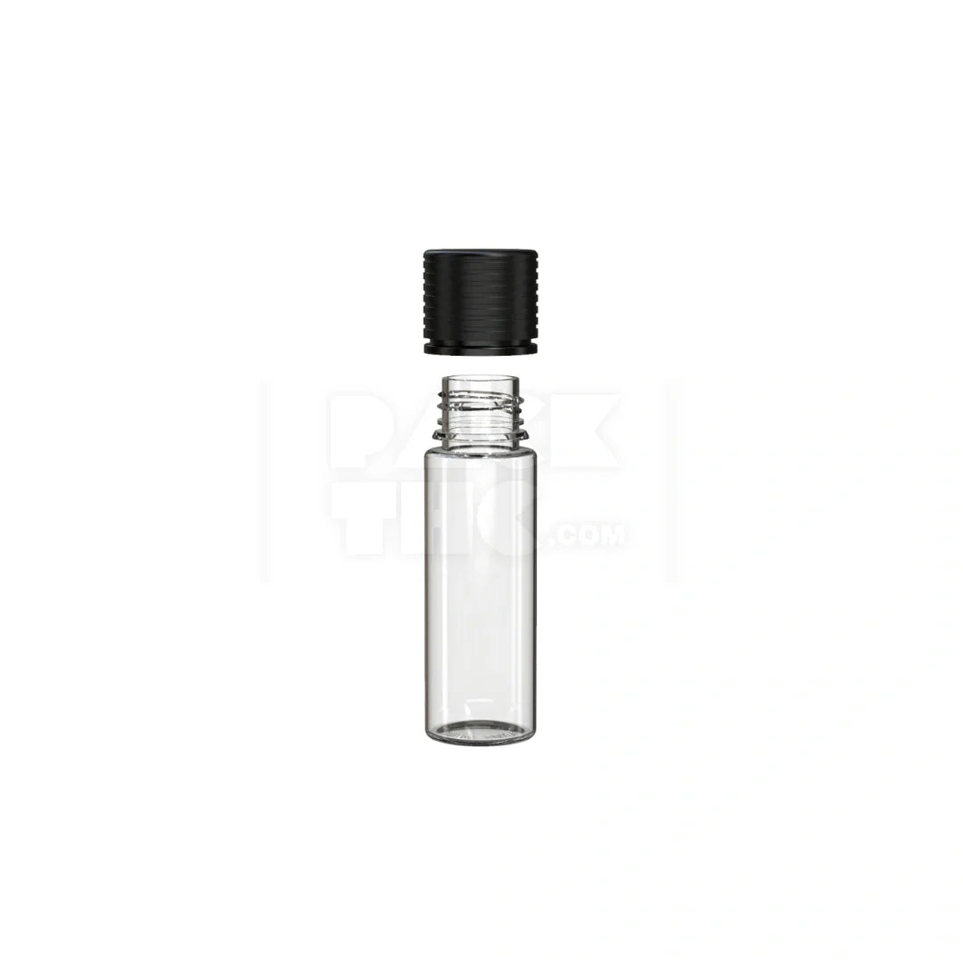 50ml spiral cr bottle clear natural black cap 500 count