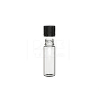 50ml spiral cr bottle clear natural black cap 500 count