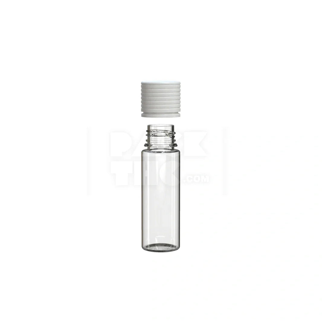 image 50ml spiral cr bottle clear natural white cap 500 count