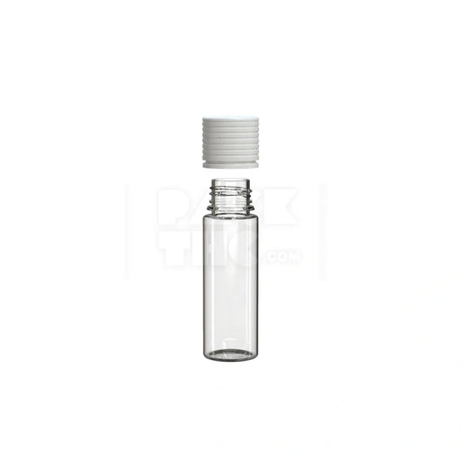 50ml spiral cr bottle clear natural white cap 500 count