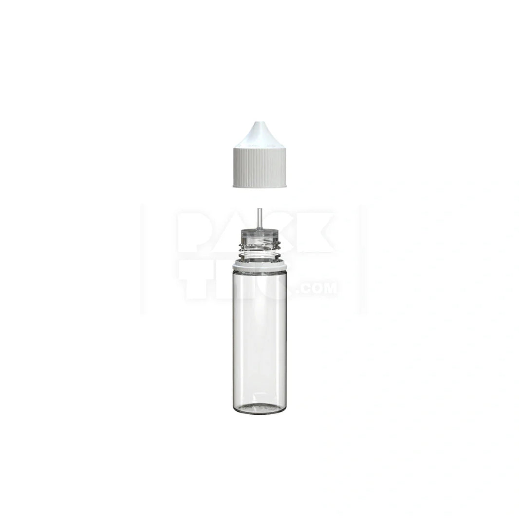 image 50ml v3 pet unicorn bottle cr clear natural white cap 500 count