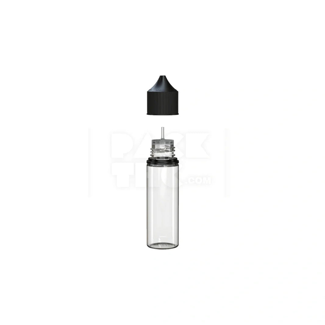 image 50ml v3 pet unicorn bottle cr clear natural black cap 500 count