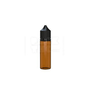 50ml v3 pet unicorn bottle cr translucent amber black cap 500 count
