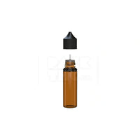 50ml v3 pet unicorn bottle cr translucent amber black cap 500 count