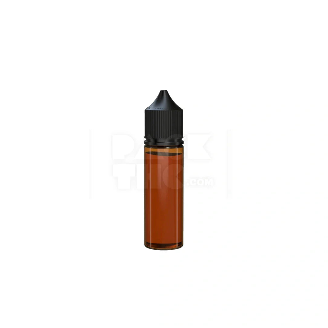 50ml v3 pet unicorn bottle cr translucent amber black cap 500 count
