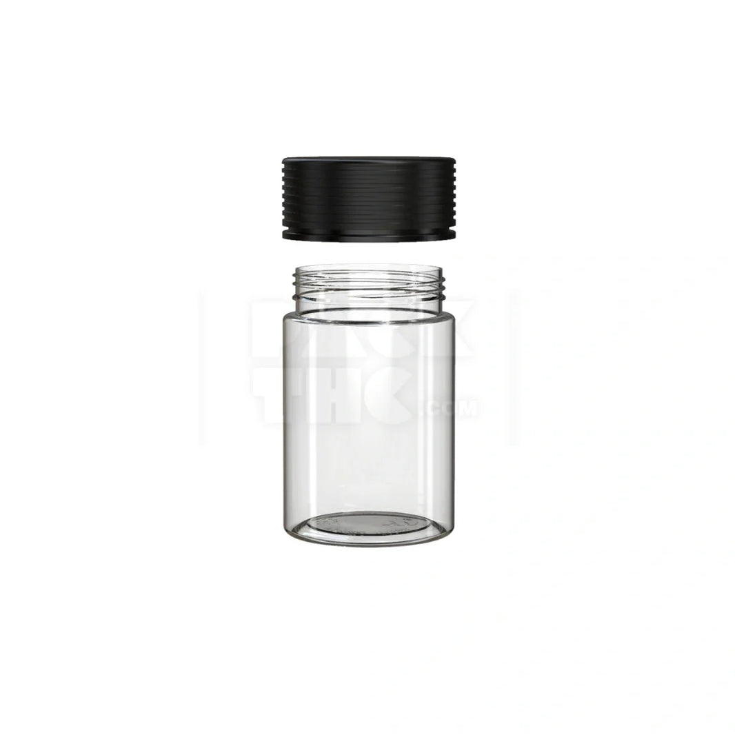 image 5oz 150cc spiral cr container clear natural black closure 300 count