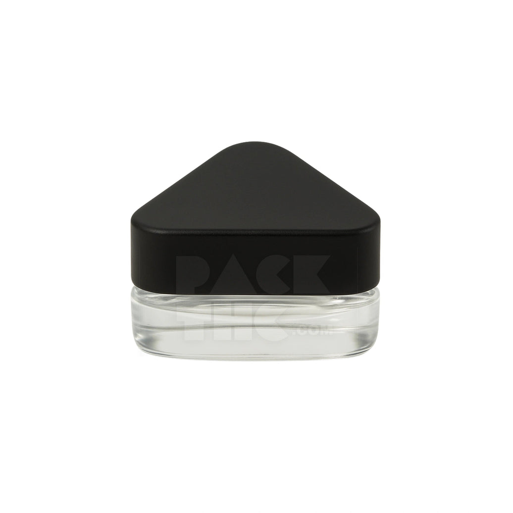 5 ml cr glass triangle concentrate container black lid