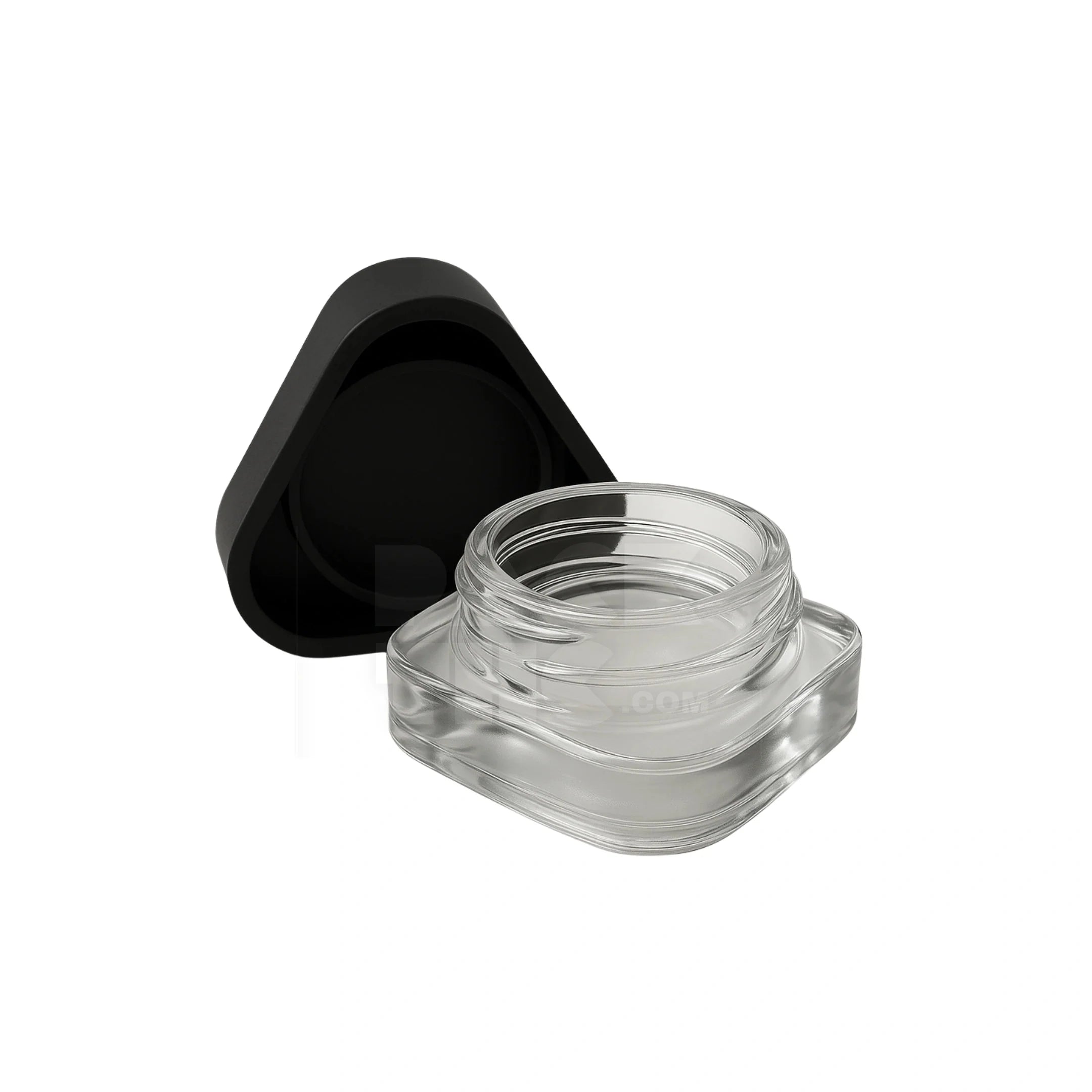 5 ml cr glass triangle concentrate container black lid