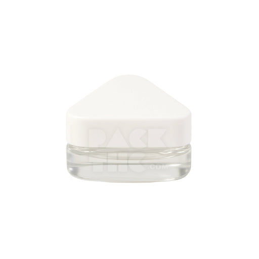 5 ml cr glass triangle concentrate container white lid
