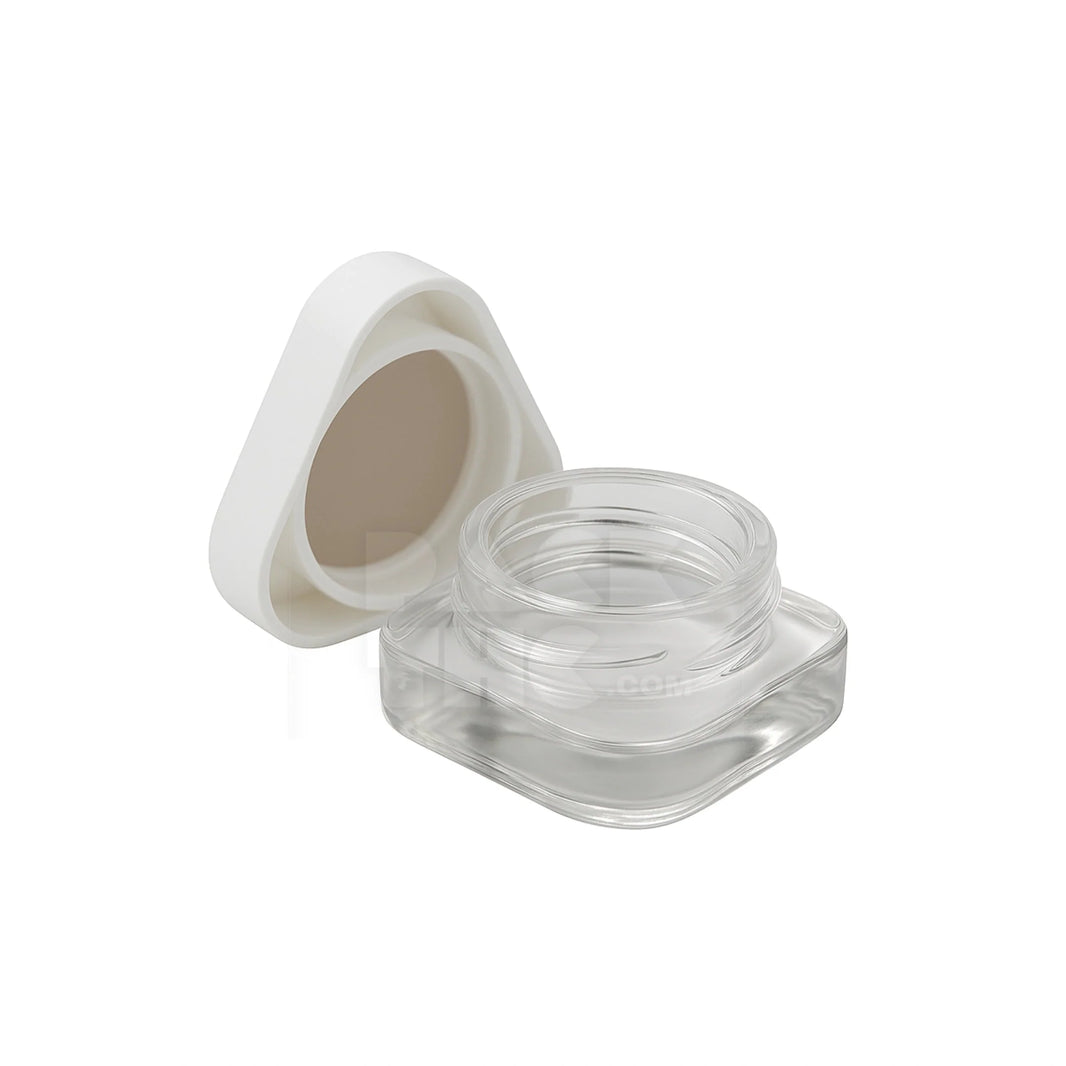image 5 ml cr glass triangle concentrate container white lid