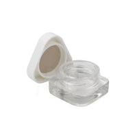 5 ml cr glass triangle concentrate container white lid