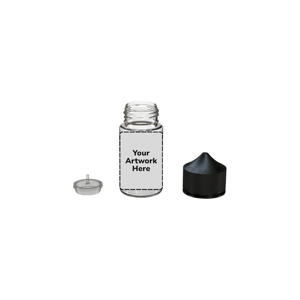 60ml ldpe unicorn bottle clear clear cap
