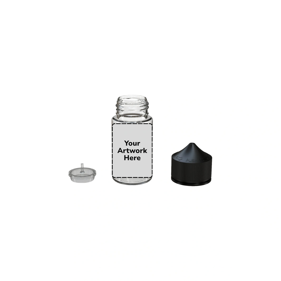 image 60ml ldpe unicorn bottle clear clear cap