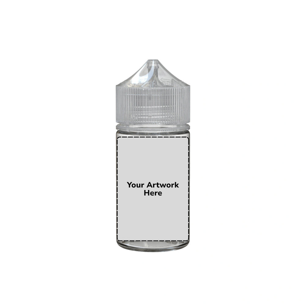 60ml mini unicorn bottle clear clear cap