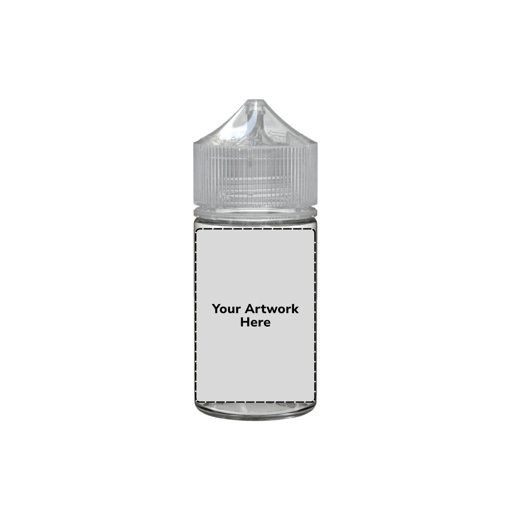 60ml mini unicorn bottle clear clear cap