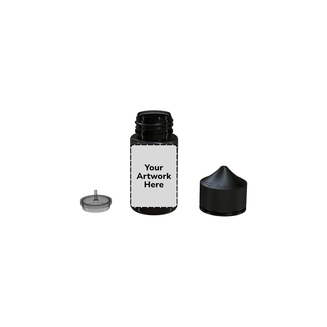 image 60ml mini unicorn bottle translucent black