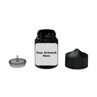 60ml stubby unicorn bottle translucent black